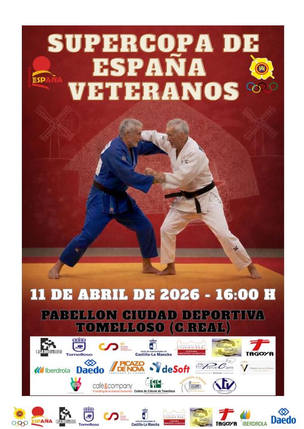 Supercopa de España de Judo Veteranos Tomelloso 11-04-26